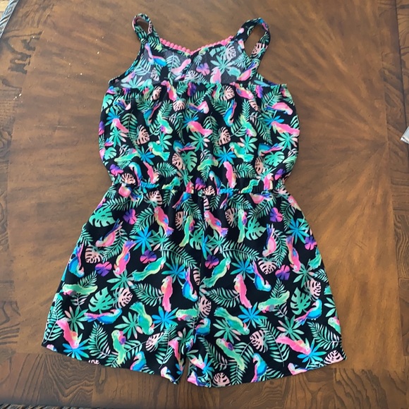 Parrot tropical print romper - Picture 2 of 4